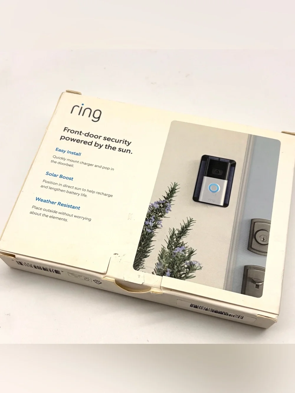 RING SOLAR CHARGER Video Doorbell 3, 3 Plus and 4 Battery Front Door Alarm New